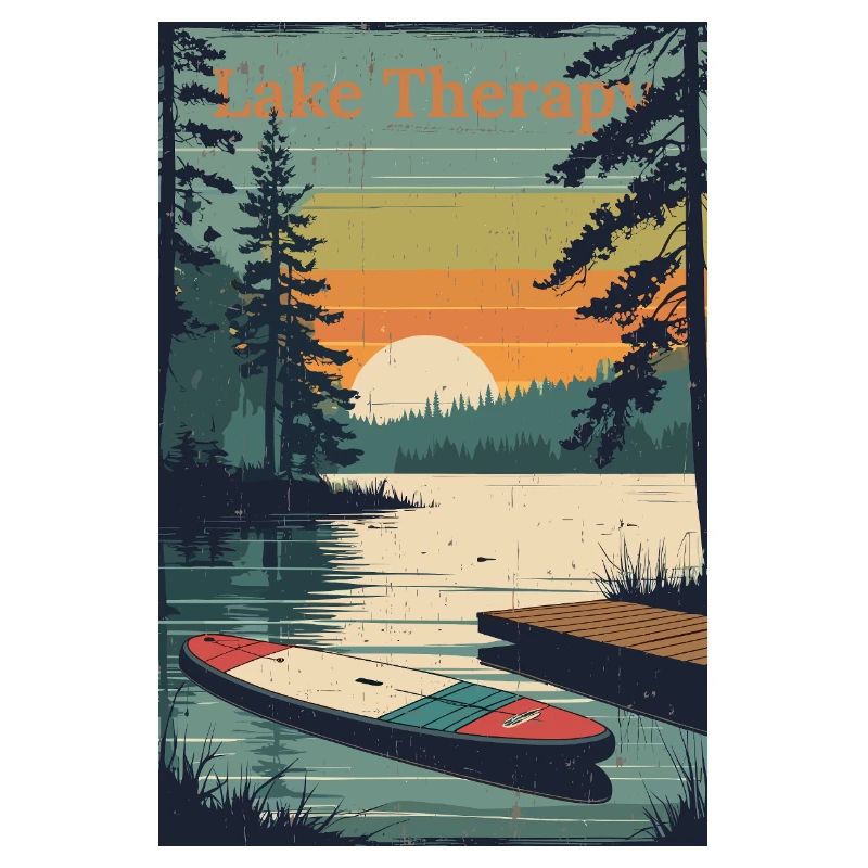 Lake Therapy - SUP Board Sunset