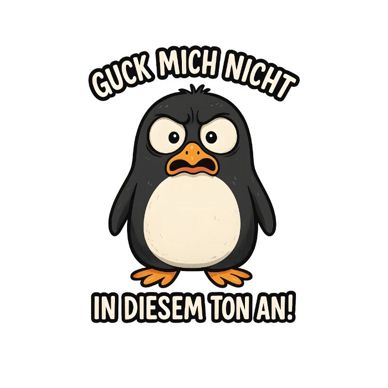 Lustiger Pinguin Spruch Vogel