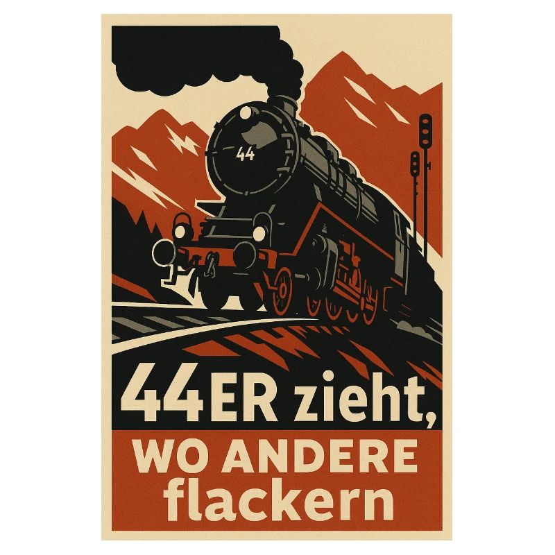 Railway 44 pulls where others flicker freight train