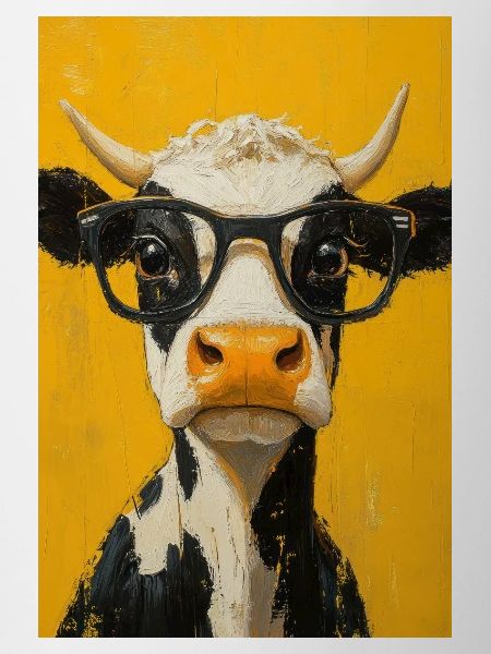 Cool Cow with Glasses