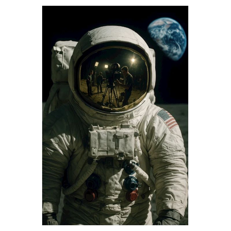 Concept Art du canular de l’alunissage