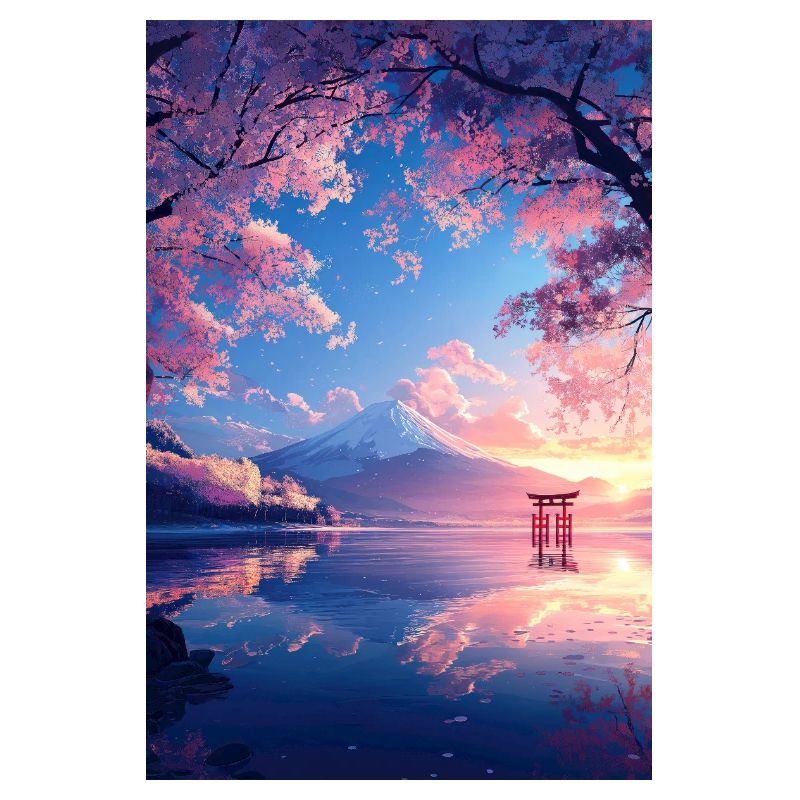 Tranquil View of Mount Fuji