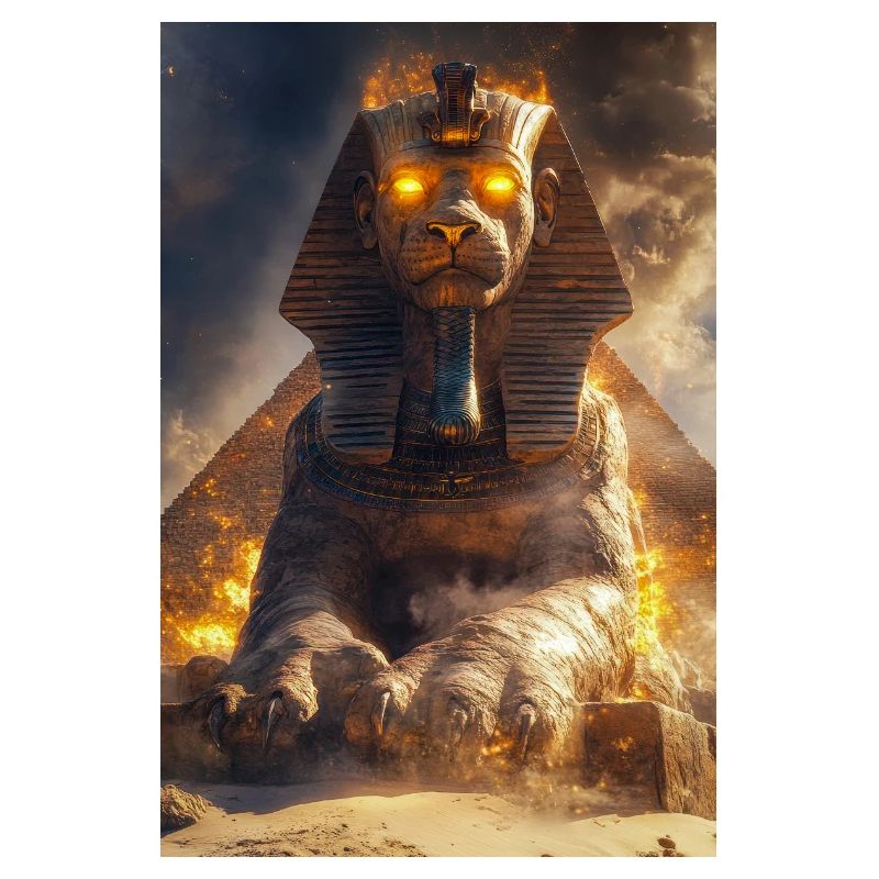 Erweckte Sphinx des Feuers