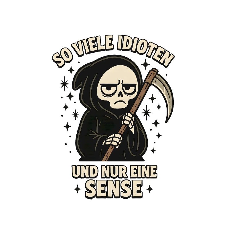 So viele Idioten und nur eine Sense Sarkasmus