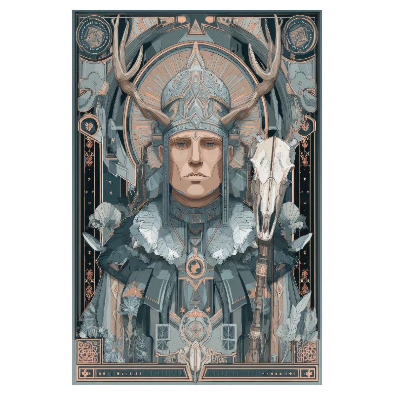 Geweih-Krieger Jugendstil