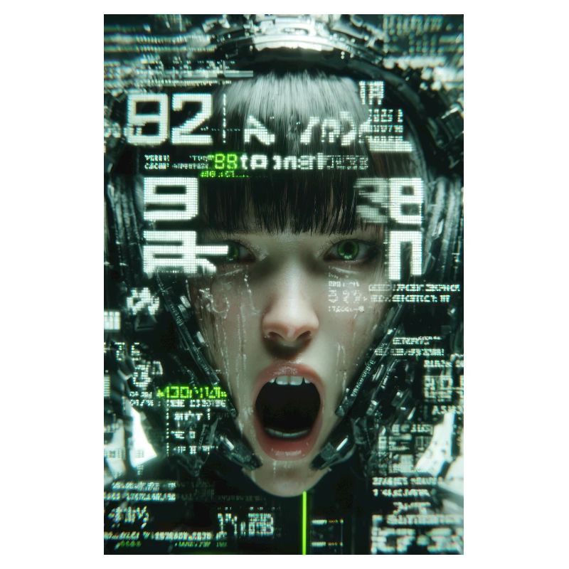 Cyberpunk Digital Scream
