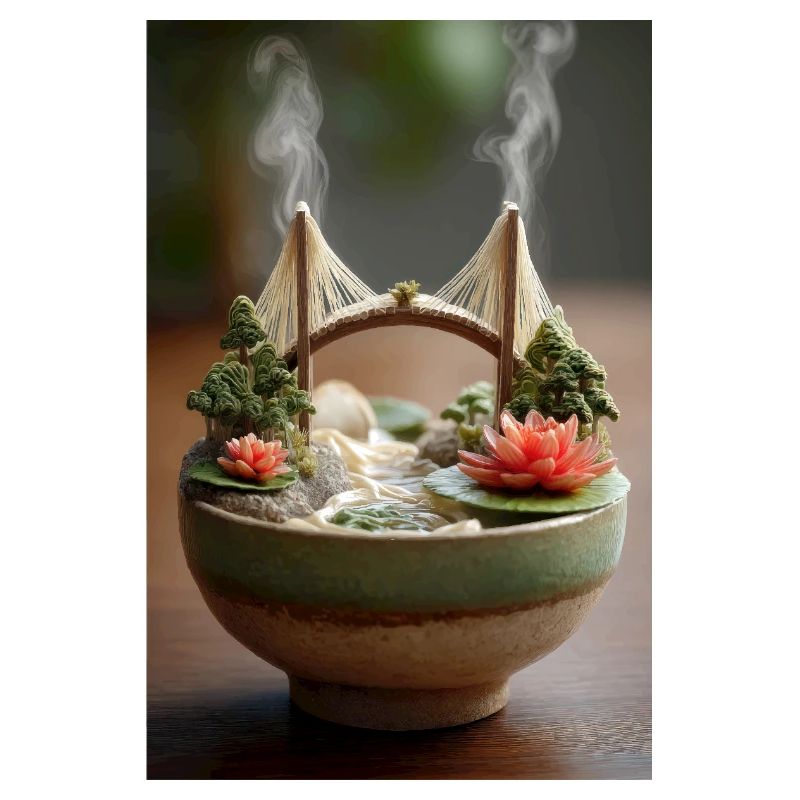 Ramen Bridge Art Bowl