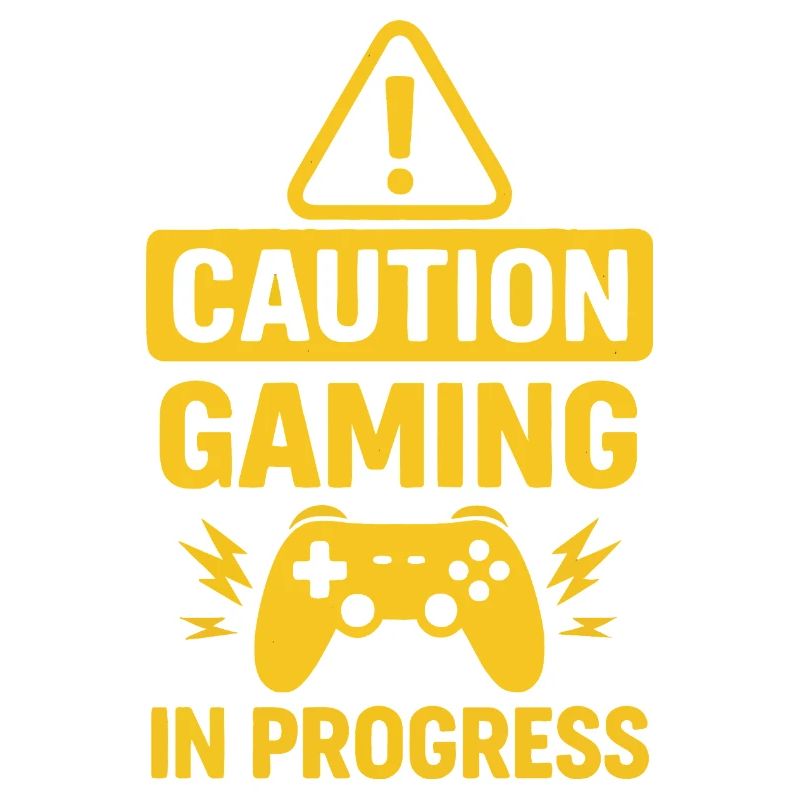 Warnung Gaming in Progress