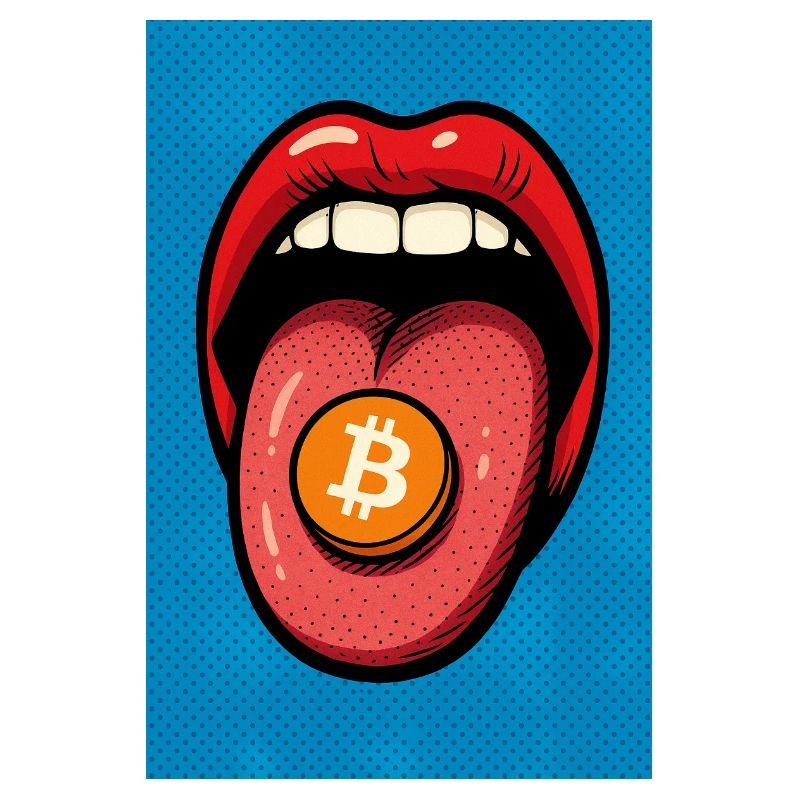 Pop Art Bitcoin Motif