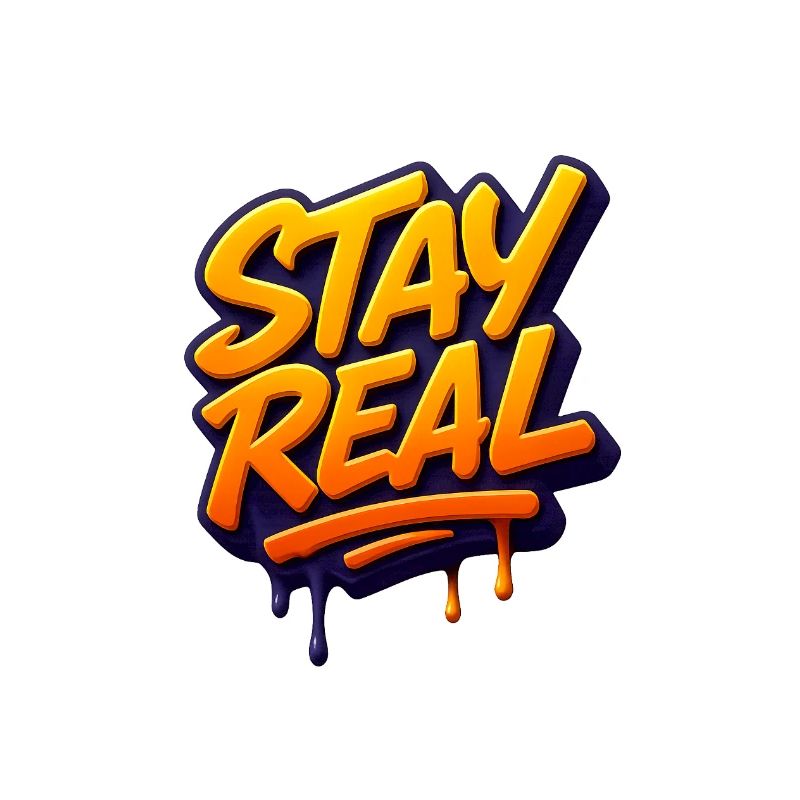Stay Real Urban Graffiti Design