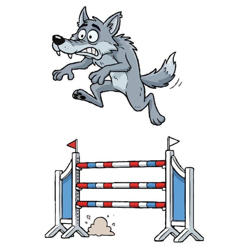 Wolf jumping champion