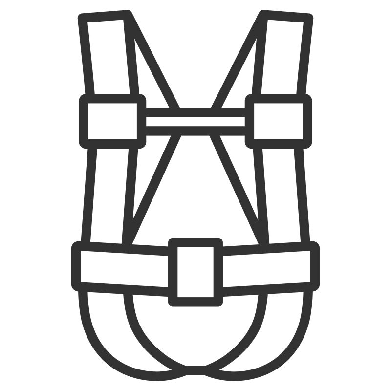Climbing Harness Line Icon