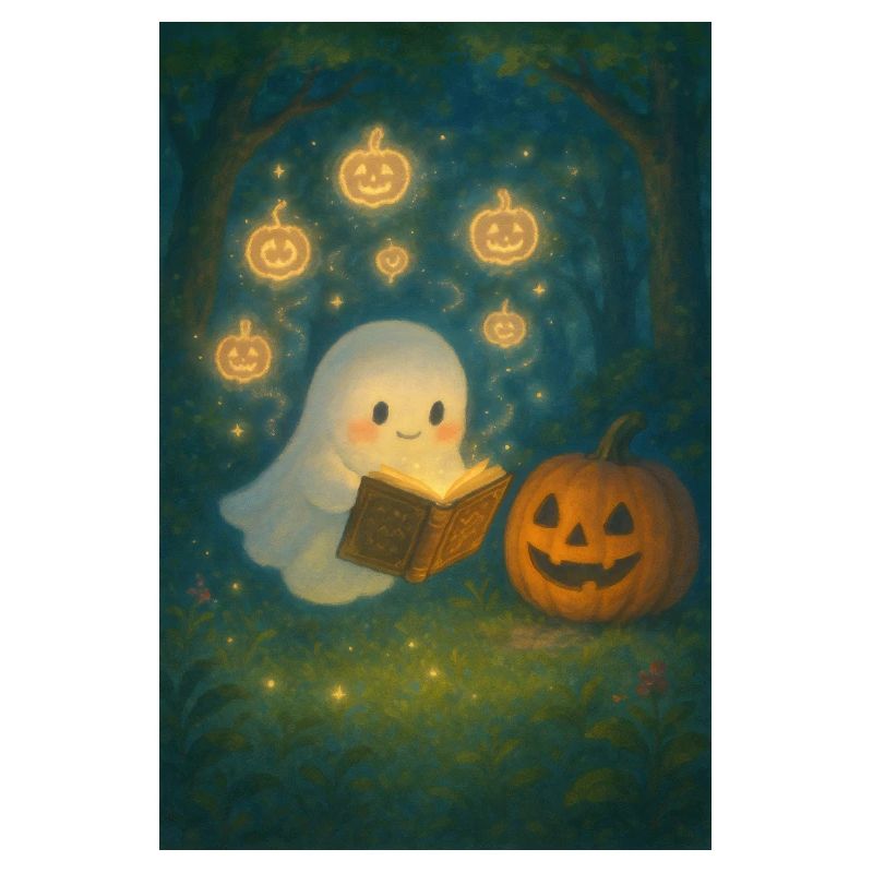 Halloween Ghosts with Pumpkin Magic