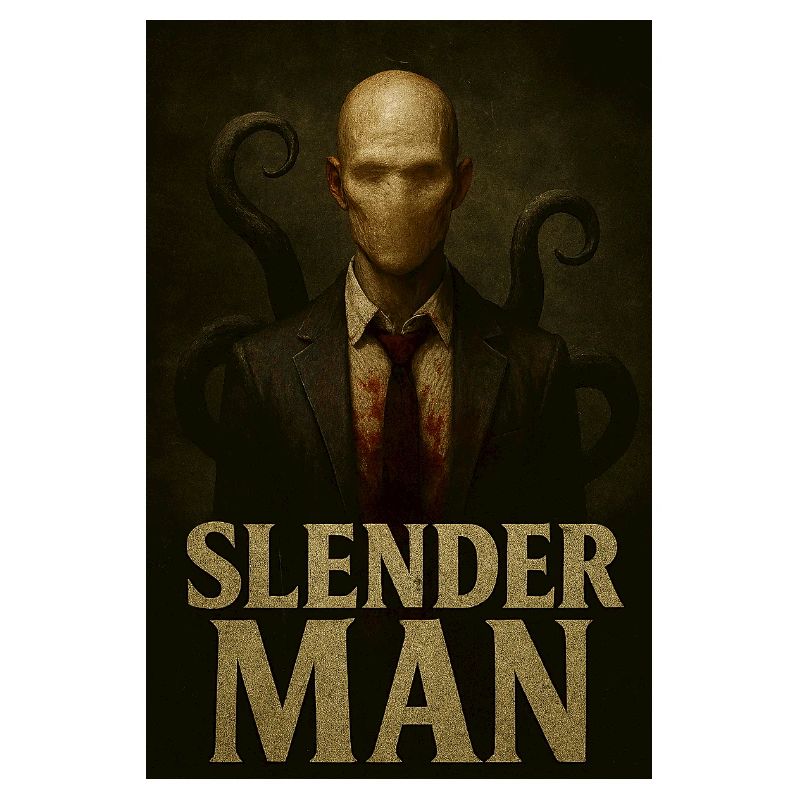 Slender Man VHS Wald Glitch Horror T-Shirt
