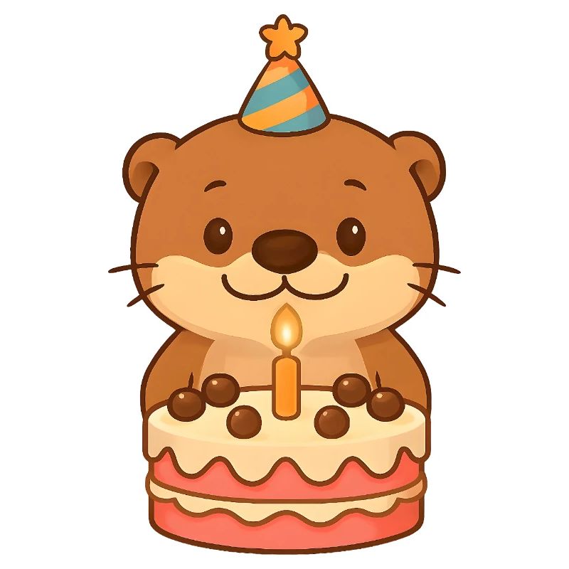 Kleiner Otter Geburtstag