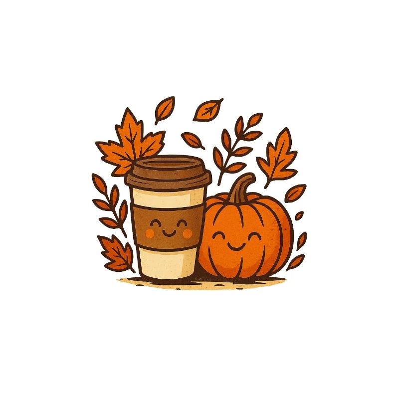 Autumn coffee with pumpkin
