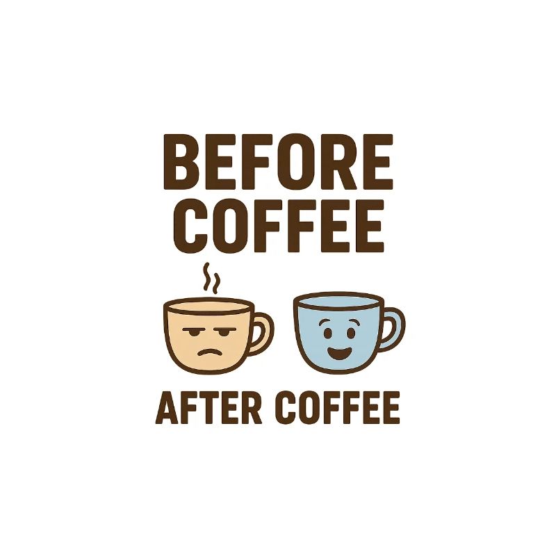 before coffee after coffee