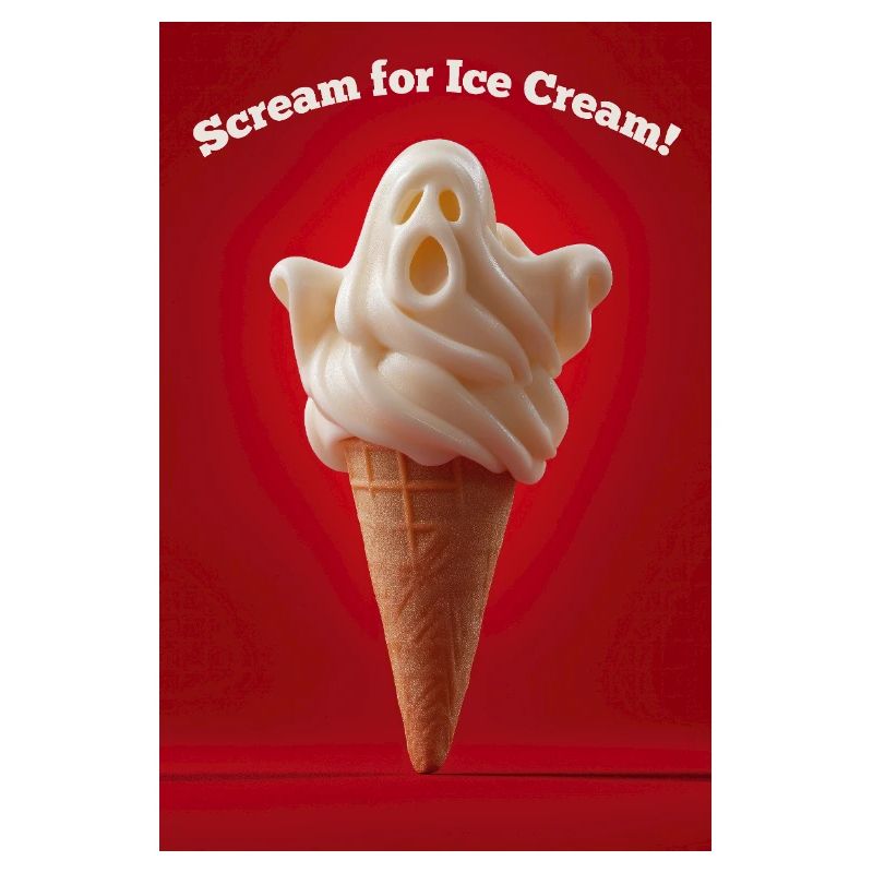 Ghostly Scream IceCream Cone