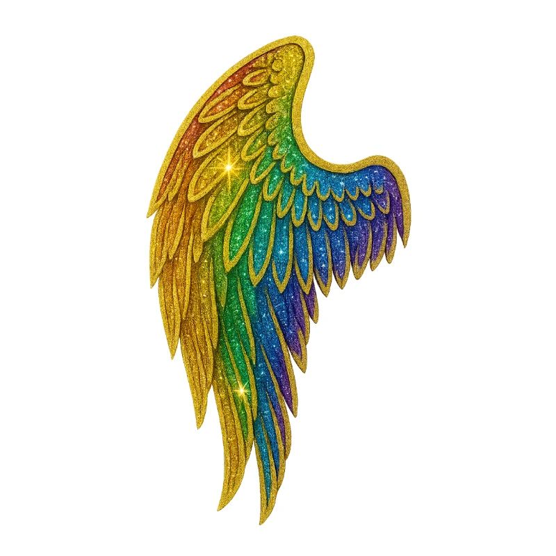 Rainbow Glitter Wings