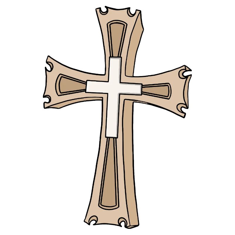 Ornate Cross Crest