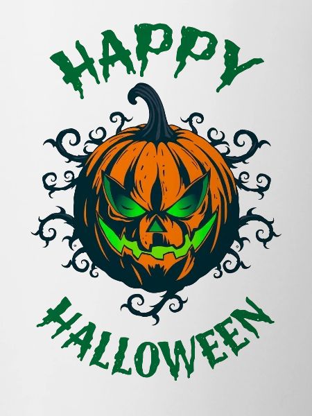 Green Look Pumpkin Halloween