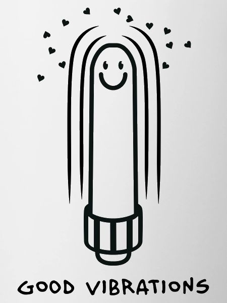 Dildo vibrator with good vibrations
