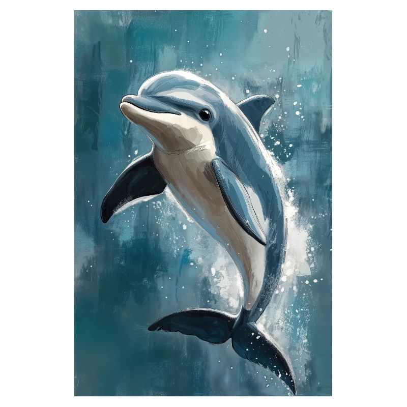 Illustration eines Delfins