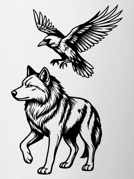 loup & corbeau