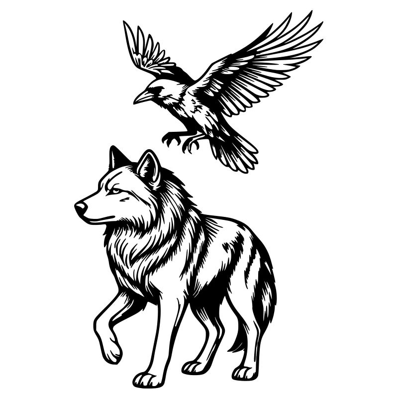 loup & corbeau