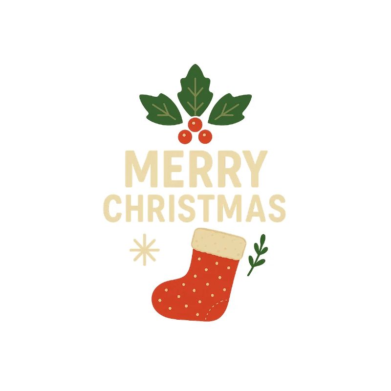Motif de bas de Noël joyeux