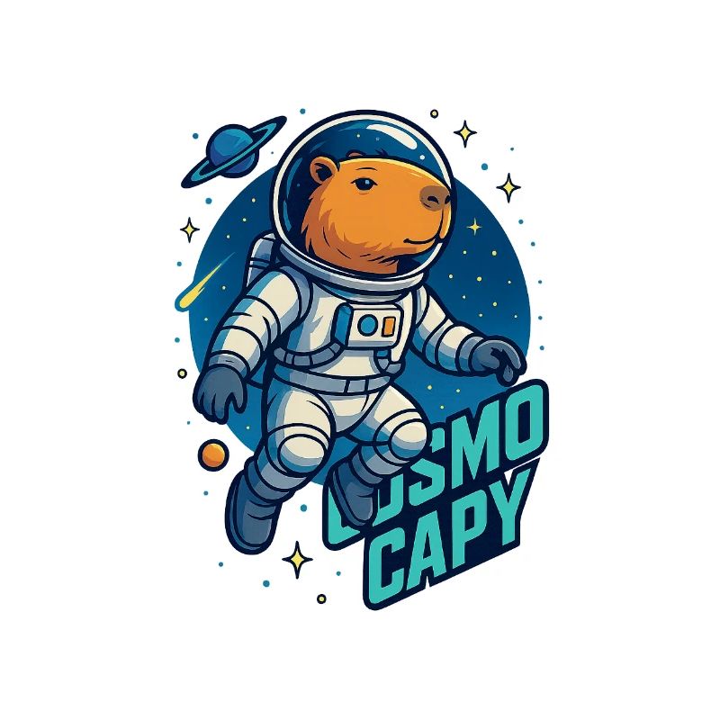 Cosmo Capy – Chemise 🚀 Space Capybara