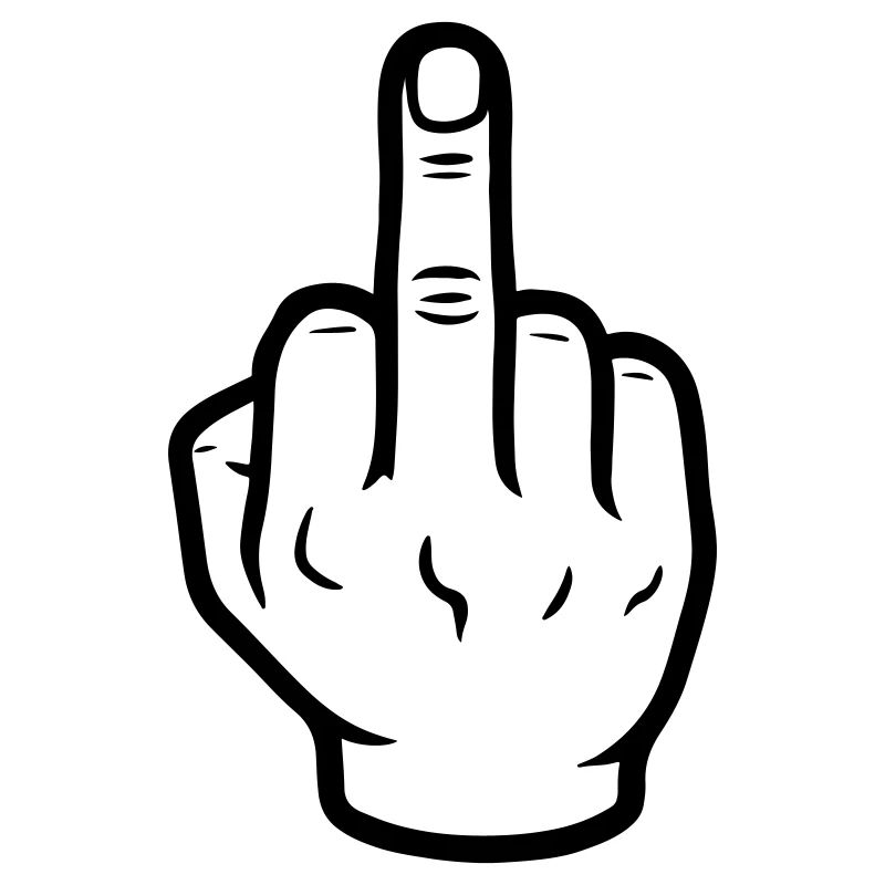 Hand Mittelfinger