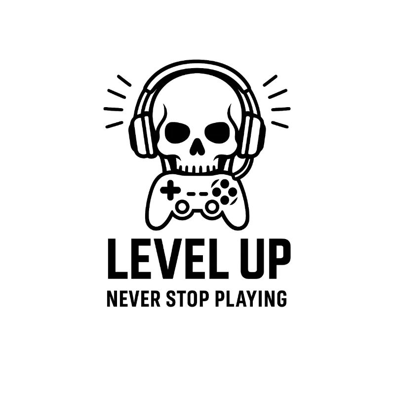 Level Up Skull Gaming Headset