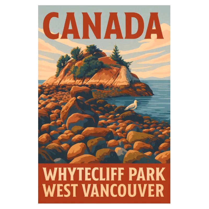 Paysage côtier du Canada Ouest de Vancouver