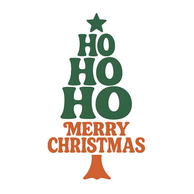 Hohoho Hippie 70s Retro Christmas