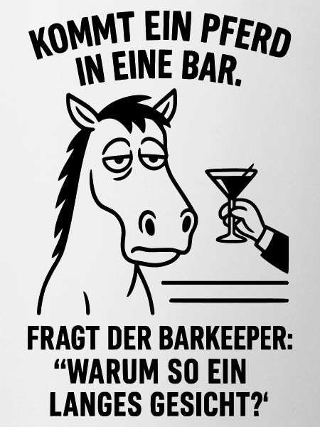 pferd in bar