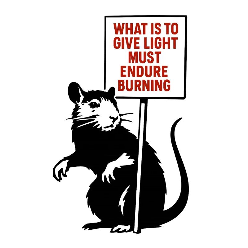 Light Needs Fire Quote Rat