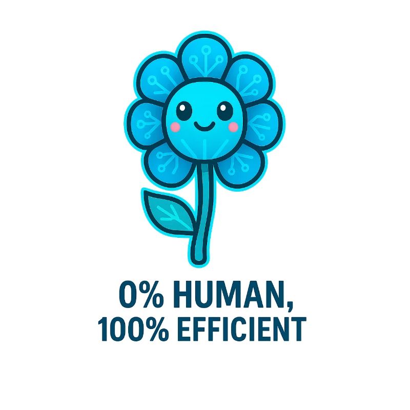 Robot Fleurs 0 % Humain