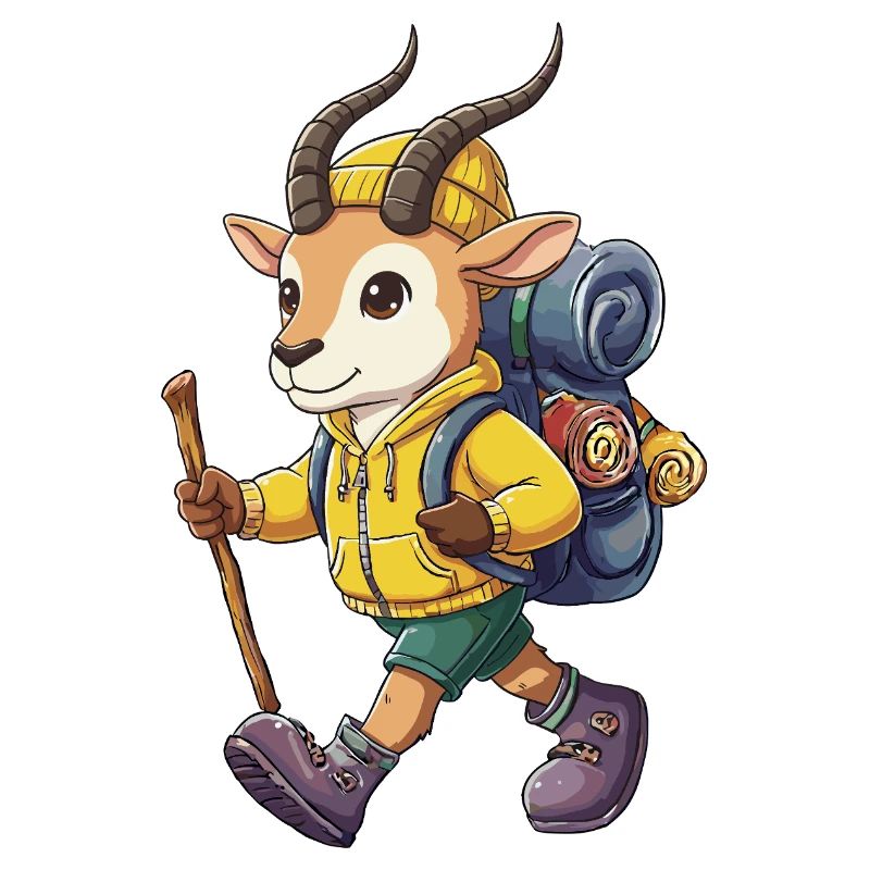 Charmante antilope randonnée camping Aventure Backpacker