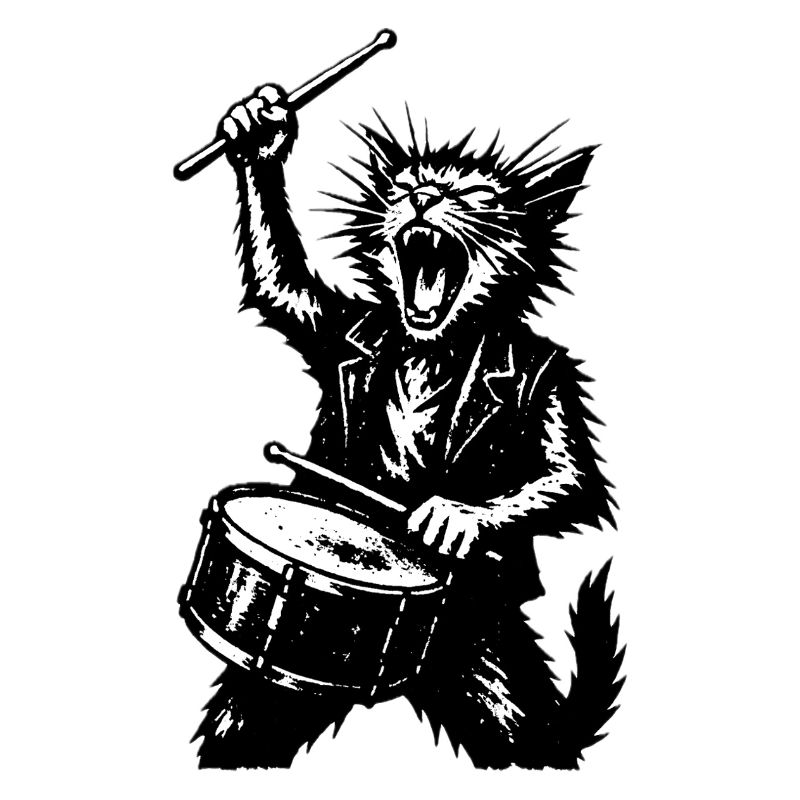 Drumming Cat Rockers