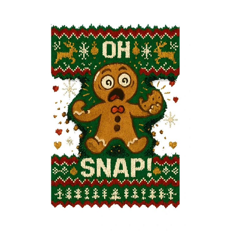 Oh Snap Gingerbread Man Ugly Christmas