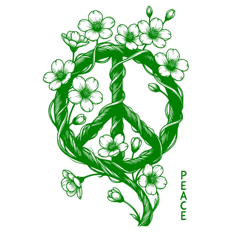 Blüten Peace Symbol