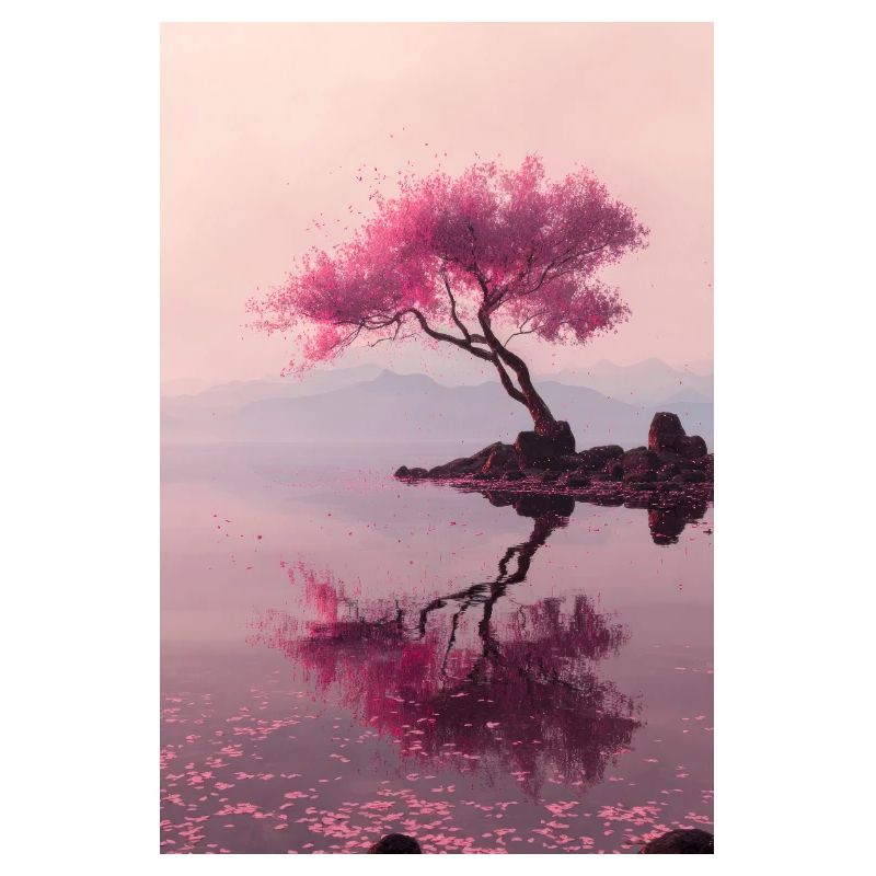 Blush Blossom Shore Reflections