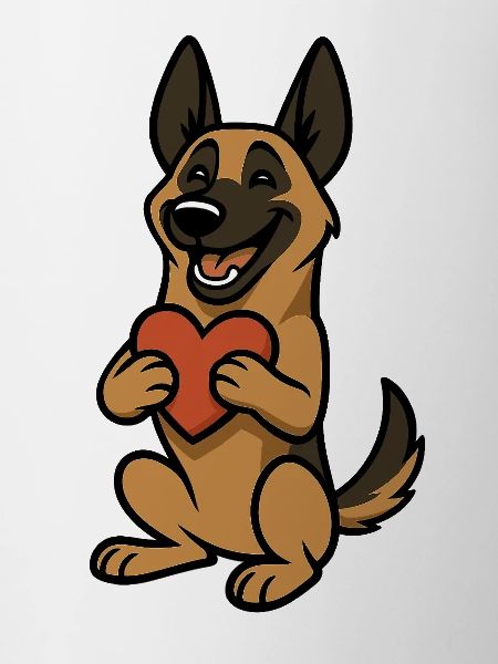 Malinois with Heart Comic