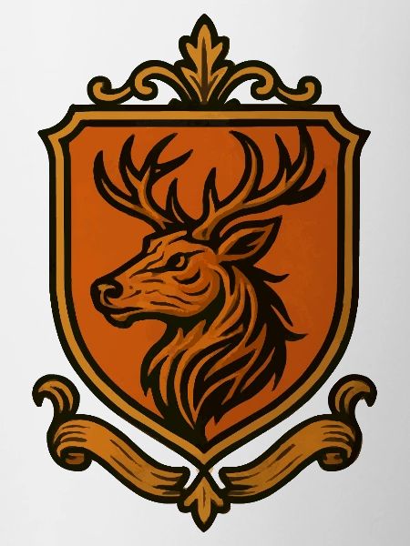Heraldischer Hirsch Wappen