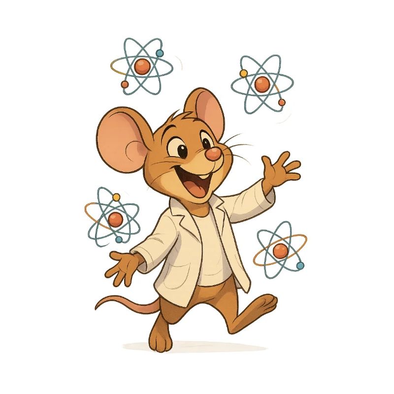 Atomwissenschaftler-Maus