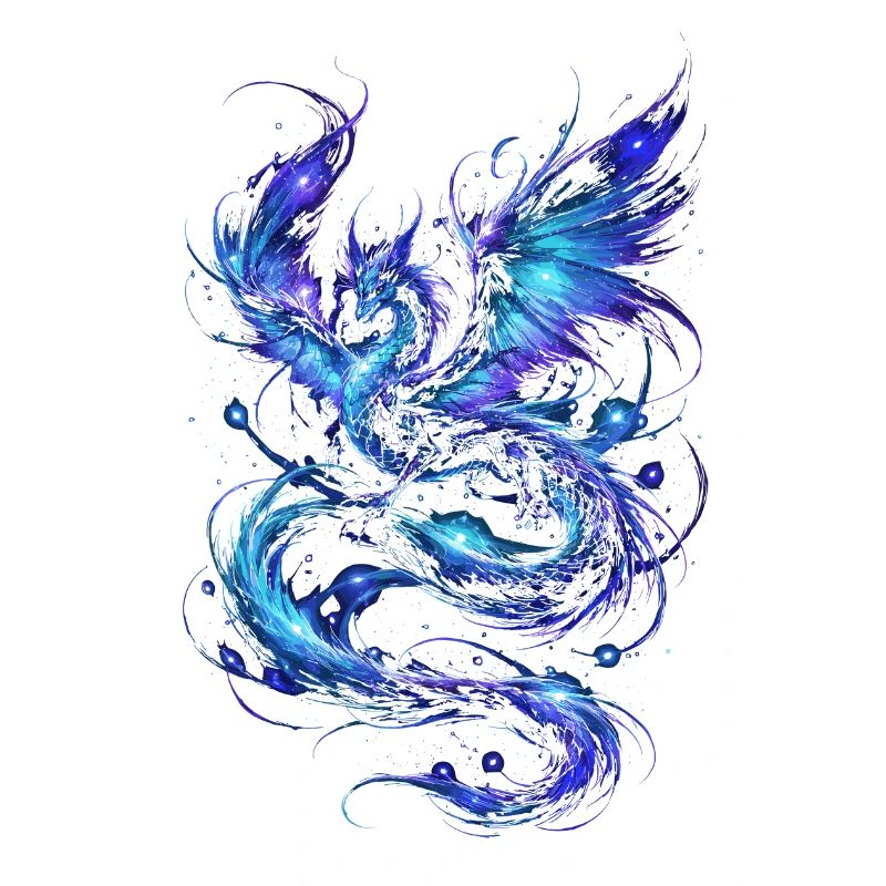 Dragon Bleu de Feu