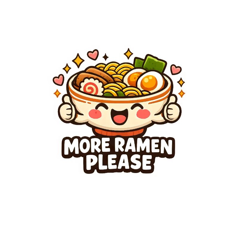 Cute Ramen Noodles Bowl