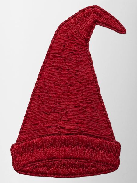 Gnome hat in embroidered look (printed)