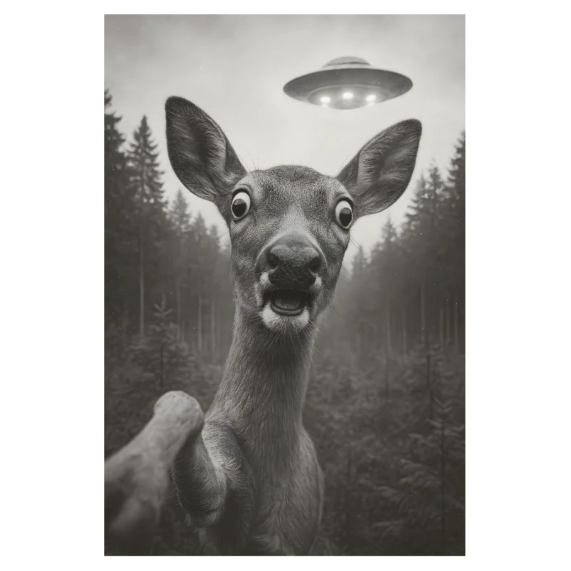 Wenn ein Reh ein Ufo sieht